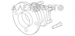 Rulment roata spate dreapta Chevrolet Cruze 11-15 R15