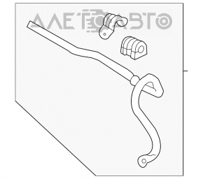 Stabilizatorul frontal pentru Chevrolet Volt 11-15, 27 mm