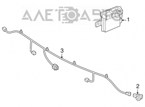 Blocul de control al sistemului de parcare Chevrolet Cruze 11-15