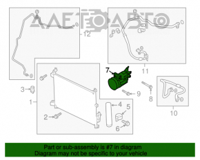 Compresorul de aer condiționat Nissan Versa Note 13-19 1.6