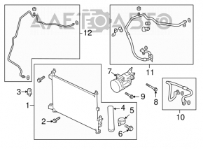 Compresorul de aer condiționat Nissan Versa Note 13-19 1.6