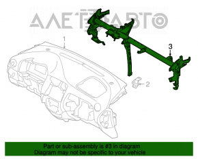 Труба подторпедная усиление Nissan Versa Note 13-19