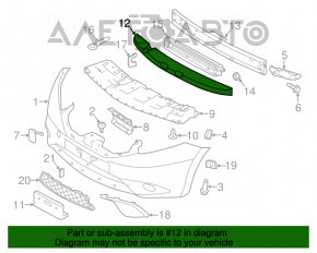 Absorbantul de impact al bara fata Nissan Versa Note 13-16 pre-restilizare