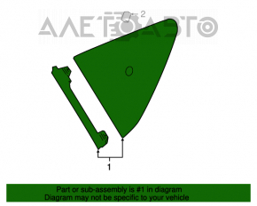 Fereastra din sticla opaca spate stanga Nissan Versa Note 13-19