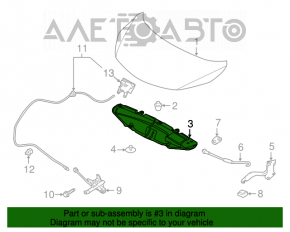 Izolarea capotei Nissan Versa Note 13-19