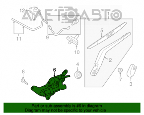 Matura trapezoidală cu motor spate Nissan Versa Note 13-19