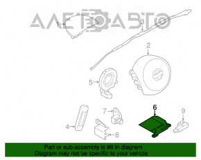 Modulul computerizat al airbag-urilor SRS pentru pernele de siguranță Nissan Versa Note 13-19