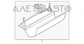 Raftul portbagajului Nissan Versa Note 13-19