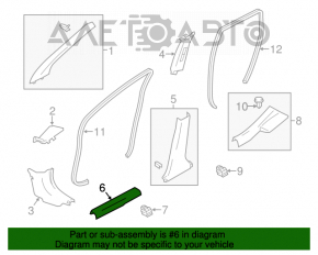 Capacul pragului din față dreapta Nissan Versa Note 13-19