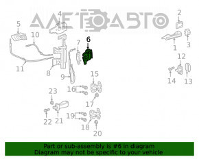 Blocarea ușii din spate dreapta a Dodge Journey 11-