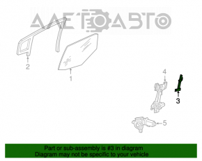 Направляющая стекла двери задней левой Chrysler 300 11-