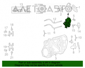 Blocarea ușii din față stânga a Dodge Journey 11-