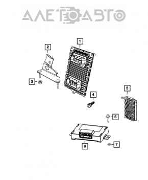 Transmission Control Module Dodge Charger 15-20 рест