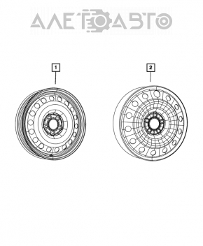 Roata de rezerva pentru Chrysler 300 11- R18 145/80 AWD