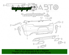 Absorbantul de bara spate pentru Dodge Charger 15-20 resturi