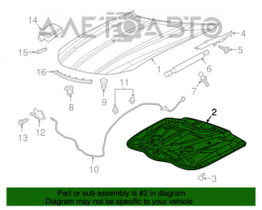 Izolarea capotei Dodge Charger 15-20 restul