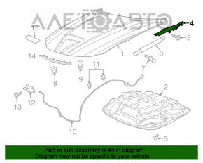 Петля капота левая Chrysler 300 11-