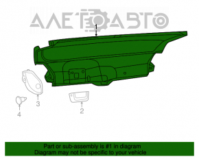 Capacul portbagajului Dodge Charger 15-20, restul.