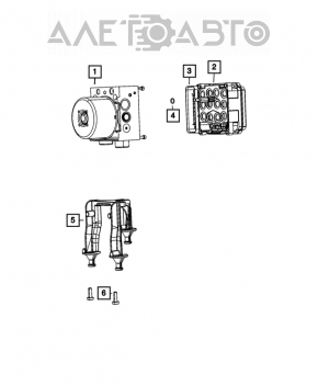 ABS ABS Dodge Charger 15-20 rest