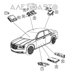 Modulul de scaun încălzit Dodge Charger 15-20.