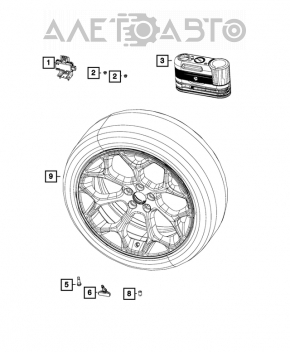 Monitorul de presiune a anvelopelor - Modulul Dodge Charger 15-20