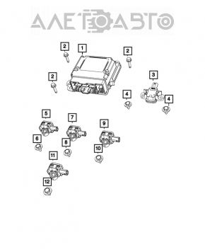 Modulul airbag SRS pentru computerul airbag-urilor de siguranță Dodge Charger 15-20 restilizat 3.6 5.7