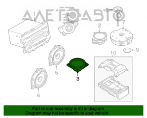 Difuzor central pentru torpila Nissan Murano Z52 15- BOSE