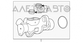 Главный тормозной цилиндр с бачком Chevrolet Malibu 13-15