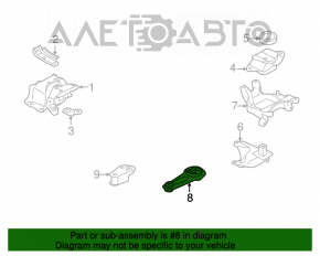 Pernele motorului spate Nissan Versa Note 13-19 1.6