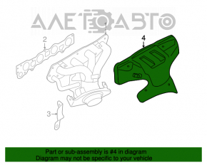 Protecția colectorului Nissan Versa 12-19 SUA