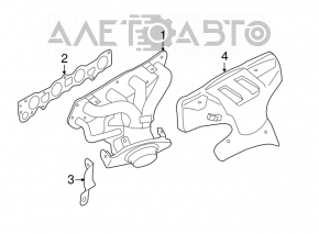 Protecția colectorului Nissan Versa 12-19 SUA