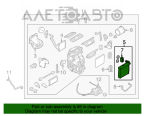 Evaporator Nissan Versa 12-19 SUA cu senzor de temperatură