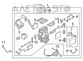 Evaporator Nissan Versa Note 13-19 cu senzor de temperatură