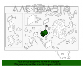 Motorul ventilatorului de încălzire Nissan Versa 12-19 SUA