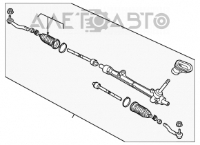 Рейка рулевая Nissan Versa 12-19 usa
