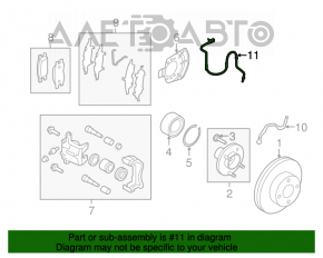 Senzor ABS dreapta fata Nissan Versa Note 13-19