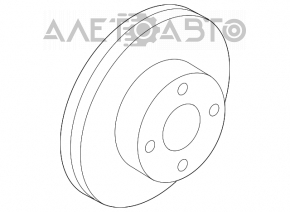 Placă de frână față dreapta Nissan Versa Note 13-19 20mm