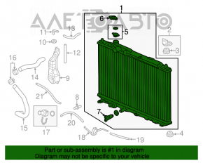 Radiator de apă de răcire Acura ILX 13-15