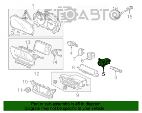 Кнопка start-stop Acura ILX 13-18 полез хром