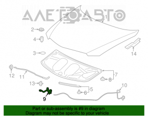 Замок капота Acura ILX 13-18