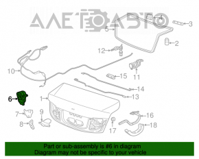 Capacul portbagajului Acura ILX 13-