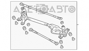 Трапеция дворников очистителя с мотором Acura ILX 13-