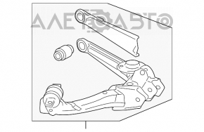 Рычаг продольный задний левый Acura ILX 13-15 дорест
