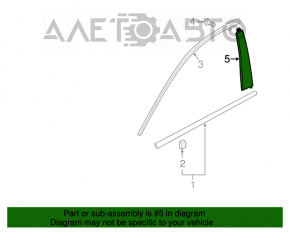 Capac usa fata stanga laterala Acura TLX 15-