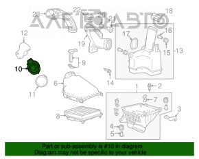 Воздуховод на коллектор Acura TLX 15- 2.4