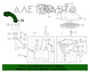 Receptor de aer Acura TLX 15-