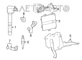 Блок ECU компьютер двигателя Acura TLX 15-16 2.4