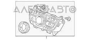 Panoul de control al ecranului Acura TLX 15-17 este compatibil cu navigația.