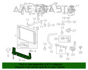 Grila radiatorului superioara Chevrolet Equinox 10-15, de asemenea