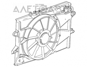 Difuzorul capacului radiatorului gol GMC Terrain 10-17 2.4